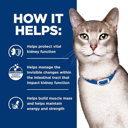 Hill'S Prescription Diet K/D Kidney Care Ocean Fish Dry Cat Food, Veterinary Diet, 4 Lb. Bag